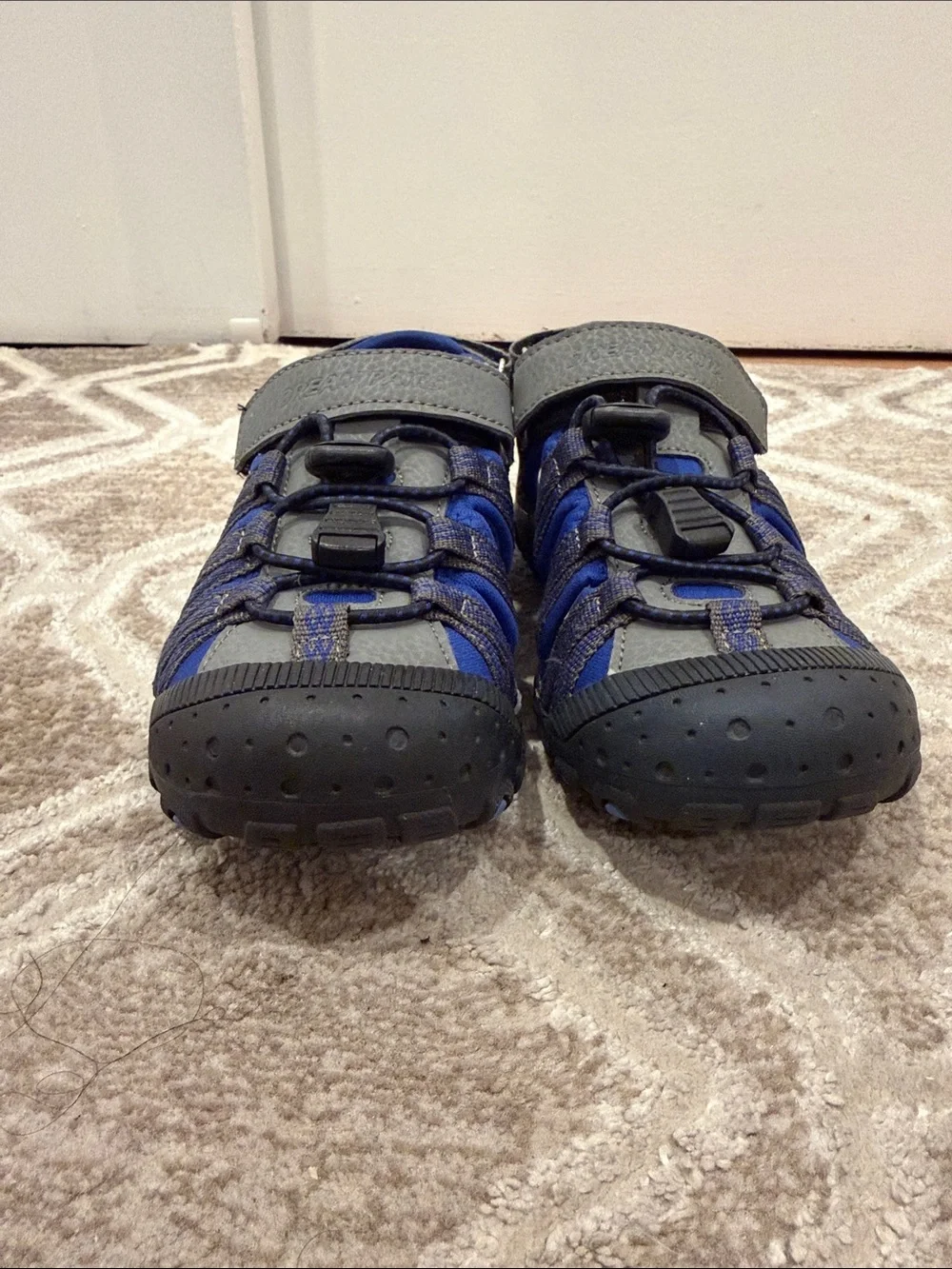 Kids Unisex Blue/Gray Summer Athletic Water Sandals/ Size Little Kid 1/ Like New